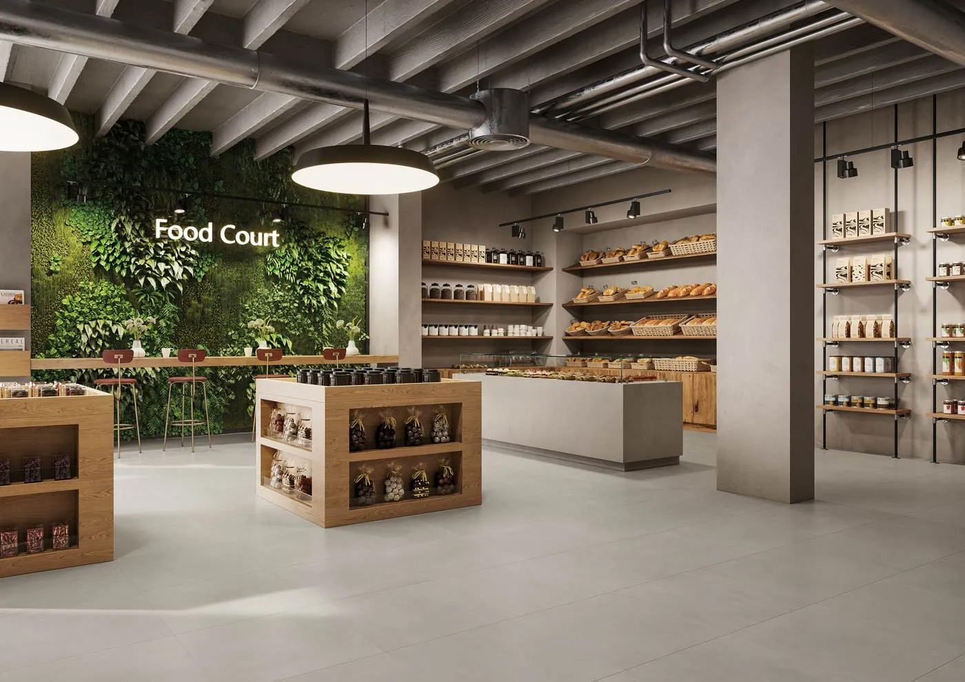 carrelage grand format pour magasin