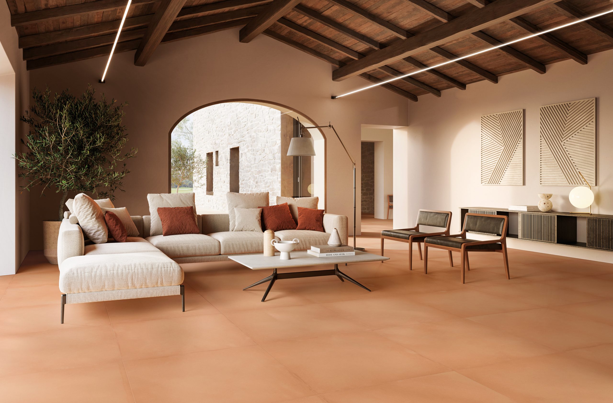 carrelage grand format pour salon