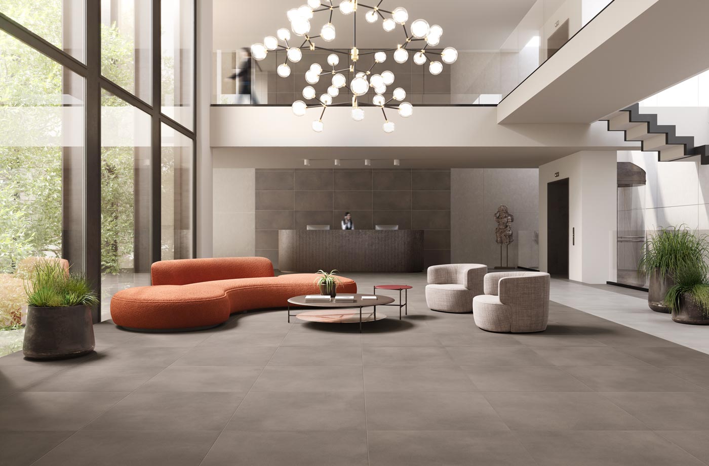 hall carrelage grand format