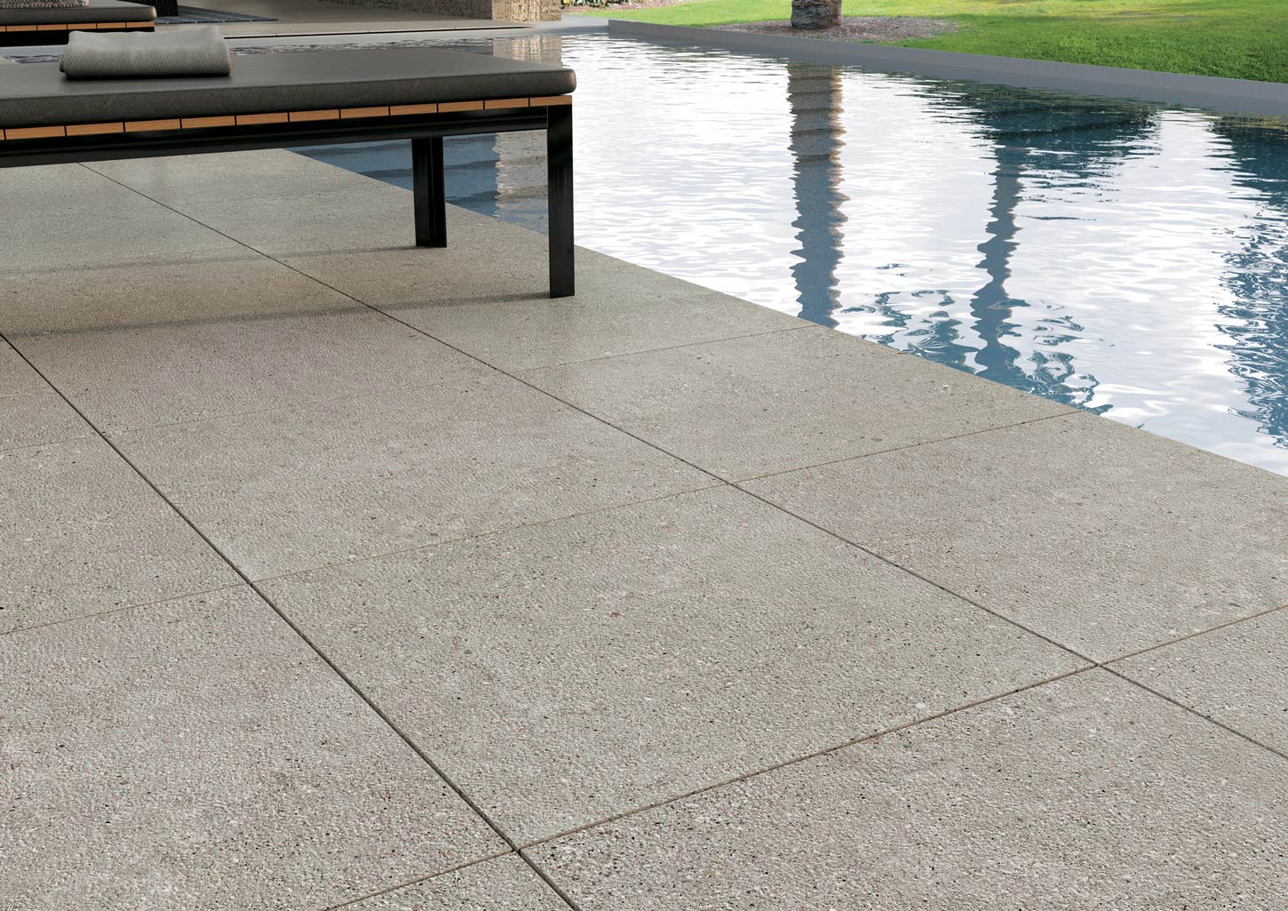 carrelage grand format effet ciment