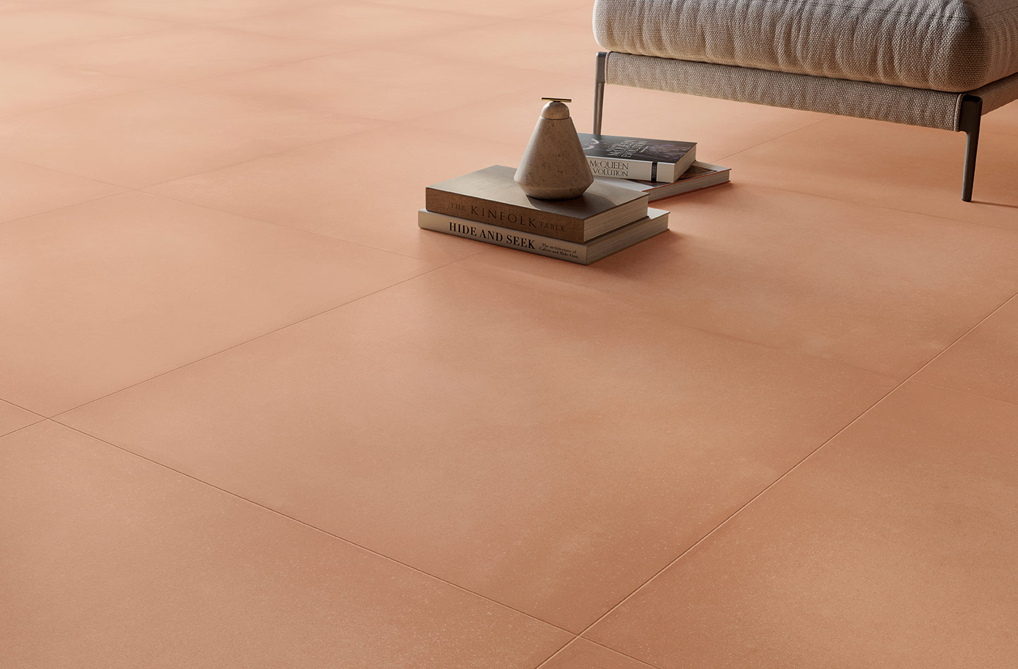 carrelage grand format effet terre naturelle