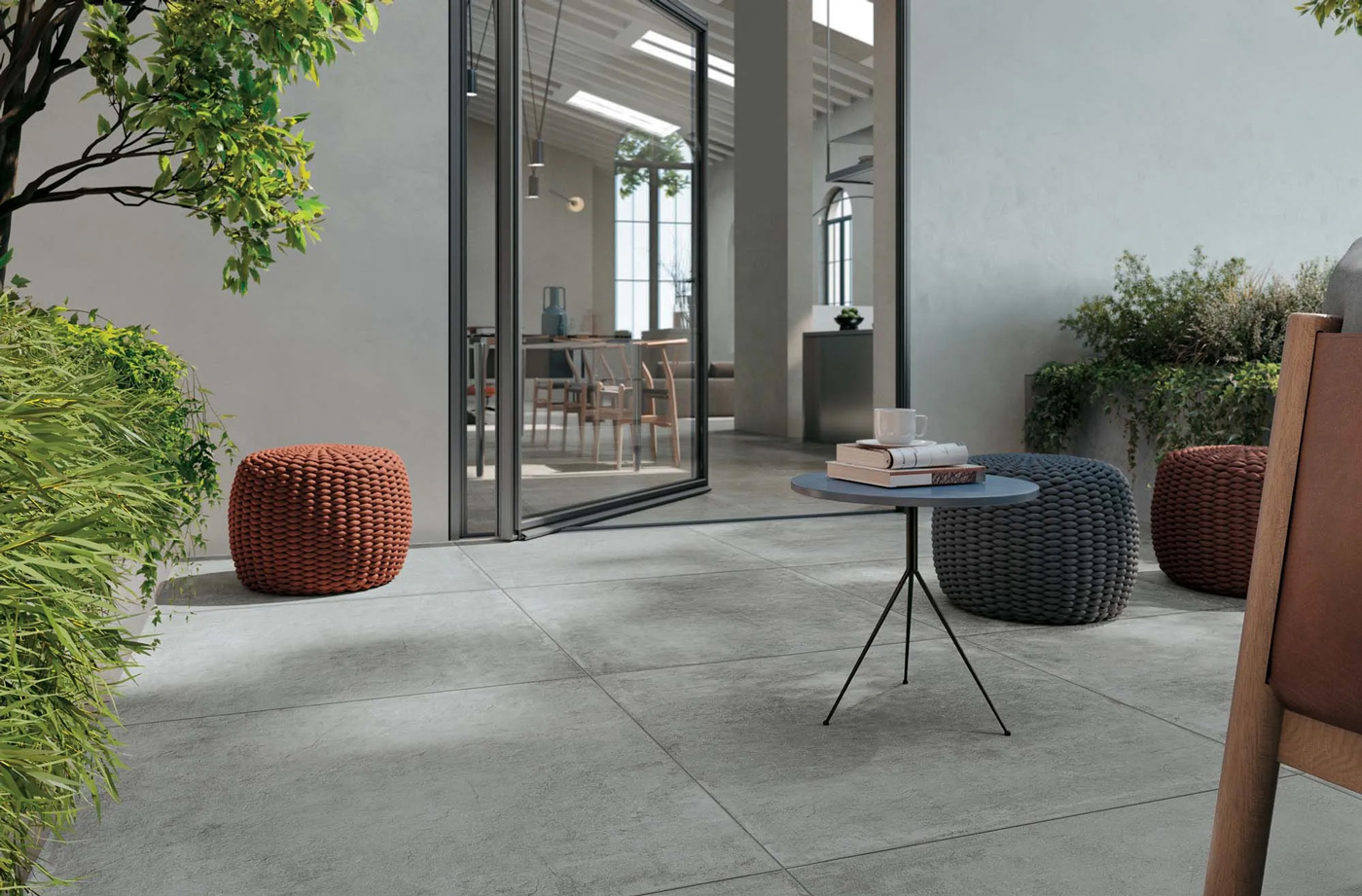 terrasse carrelage grand format